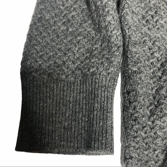 FINAL Last Chance NeimanMarcus Gray Cashmere Clip Cardigan L runs sm - Picture 3 of 16